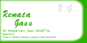 renata gass business card